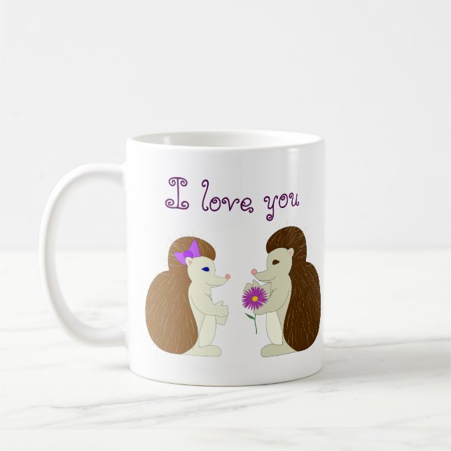 Igels-Liebe-Tasse Kaffeetasse (Links)