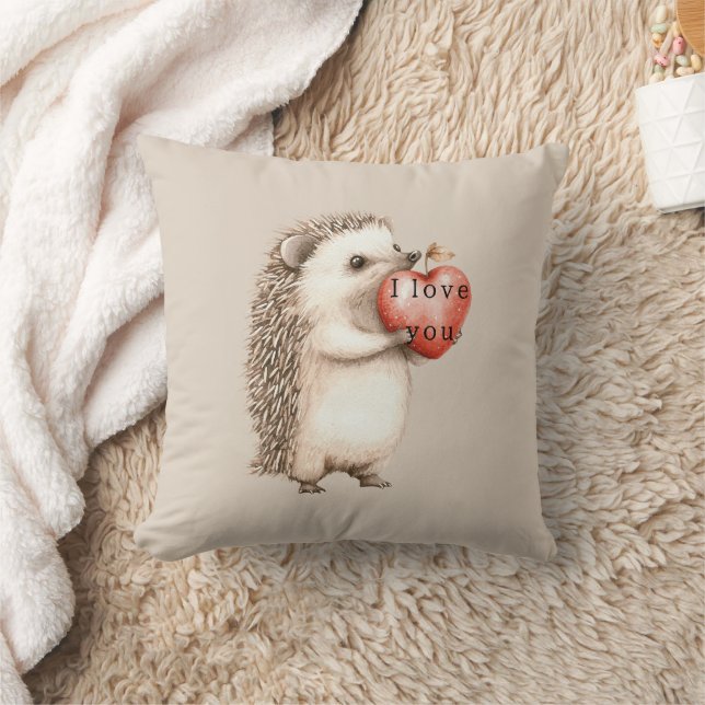Igels mit Herz Liebe Kissen (Decke)