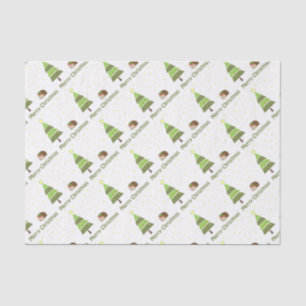 Igels-Weihnachtsszene Seidenpapier