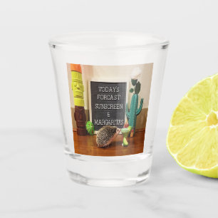 Igelschutzcreme und Margaritas Schnapsglas