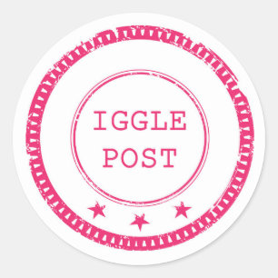 Iggle Posten-Aufkleber Runder Aufkleber