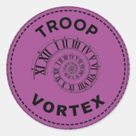 IGGPPCamp 2023 Truppenvortex-Sticker Runder Aufkleber