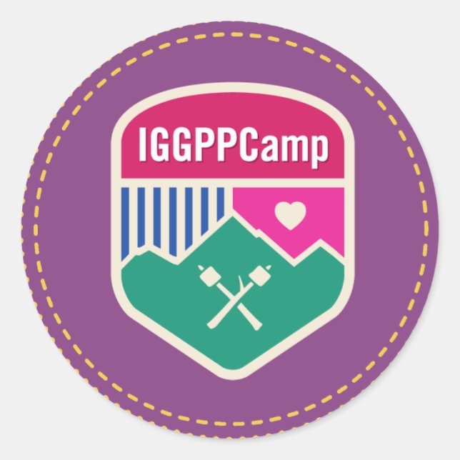 IGGPPCamp Abzeichen Sticker (Vorderseite)