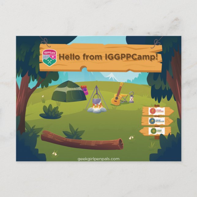 IGGPPCamp Grüße Postkarte (Vorderseite)