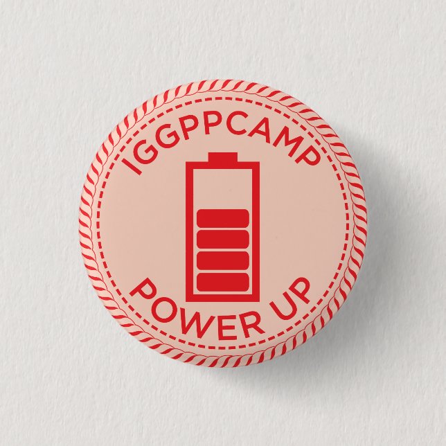 IGGPPCamp Power herauf Abzeichen Button (Vorderseite)