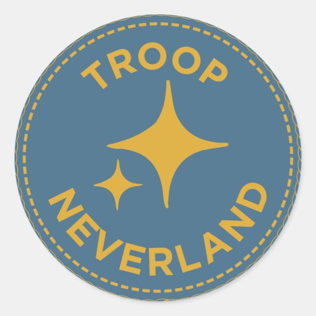 IGGPPCamp-Truppenaufkleber für Neverland Runder Aufkleber (Vorderseite)