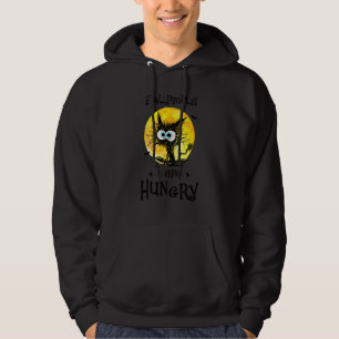 Igitt Leute Ich Bin Hungrig Schwarze Katze Hallowe Hoodie