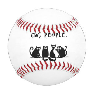 Igitt Leute Lustige Miauende Schwarze Katzen Baseball