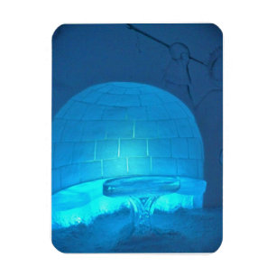 Iglu Room im Hotel de Glace, Quebec, Kanada Magnet