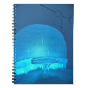 Iglu Room im Hotel de Glace, Quebec, Kanada Notizblock