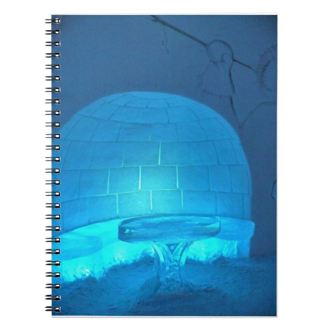 Iglu Room im Hotel de Glace, Quebec, Kanada Notizblock (Vorderseite)