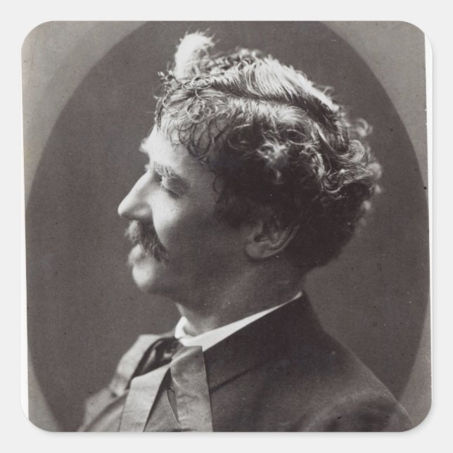 Ignacy Jan Paderewski, c.1919 Quadratischer Aufkleber (Vorderseite)