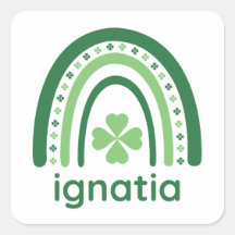 ignatia Name Clover Boho Rainbow