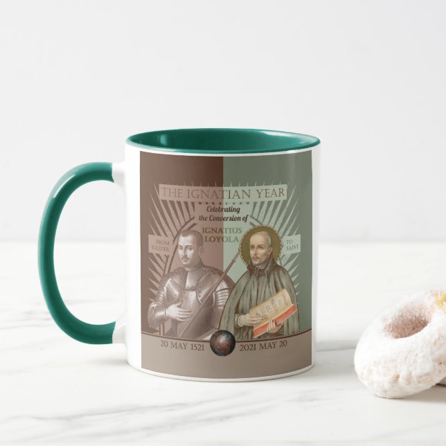 Ignatius Loyola: Von Soldat nach Saint (SAE 004) Tasse (Mit Donut)