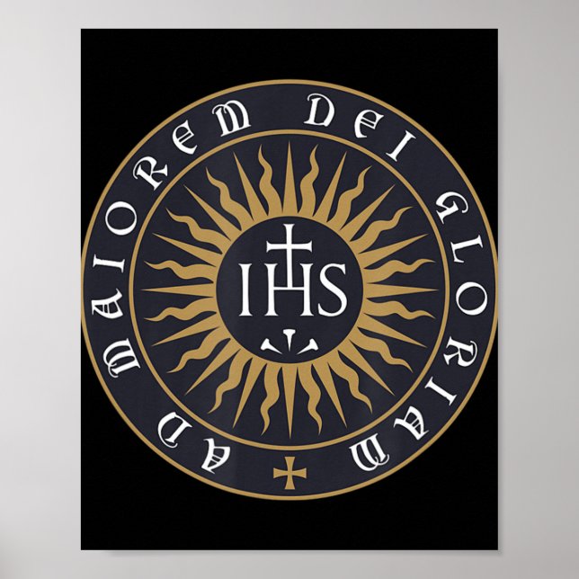 Ignatius von Loyola Society of Jesus katholische T Poster (Vorne)
