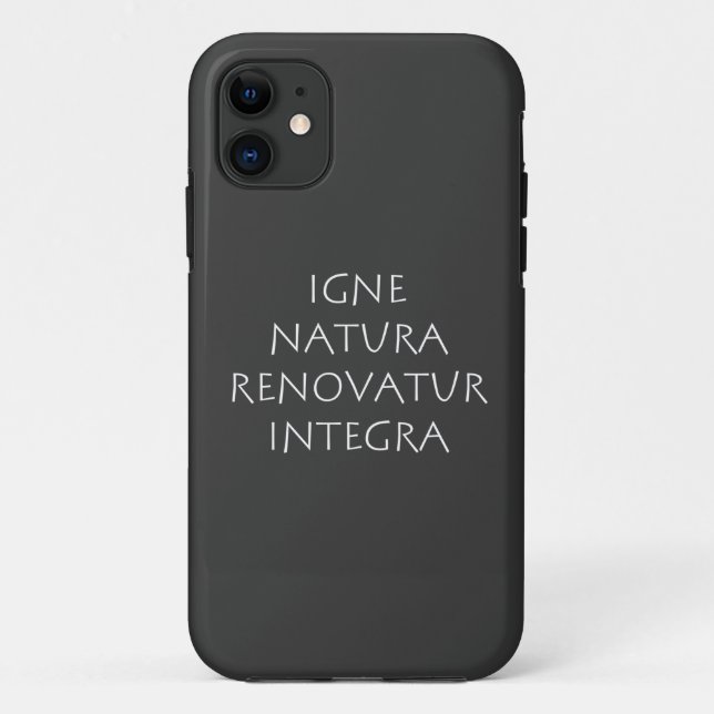 Igne natura renoatur integra Case-Mate iPhone hülle (Rückseite)
