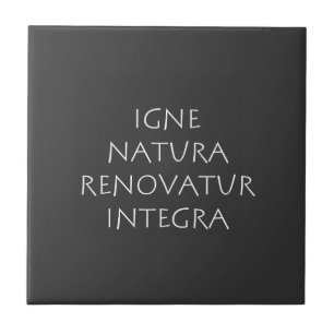 Igne natura renovatur integra fliese