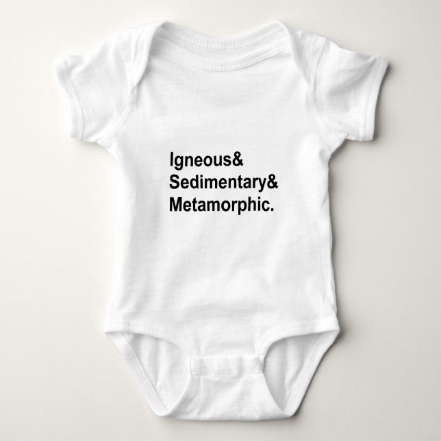 Igneous Sedimentary Metamorphic | Rockarten Baby Strampler (Vorderseite)
