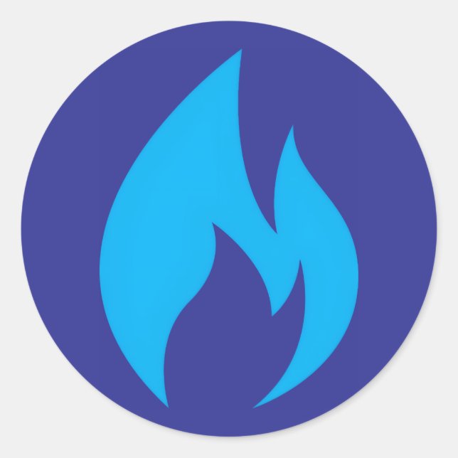 Ignite Blue Flame Sticker (Vorderseite)
