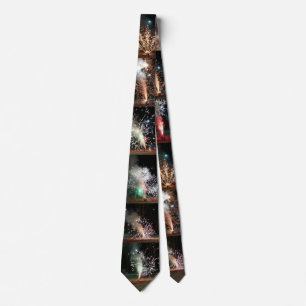 Ignite den Nachtfeuerwerk Necktie Krawatte