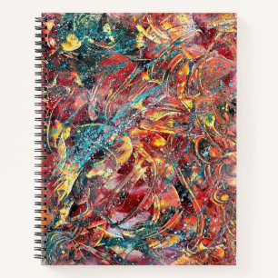 Ignition Studies Nr. 1 – Abstrakte Kunstspirale Notizbuch