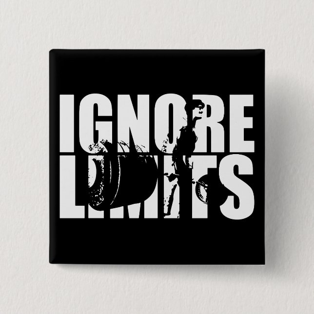 IGNORE-GRENZEN - Abbruch des Trainings Motivierend Button (Vorderseite)