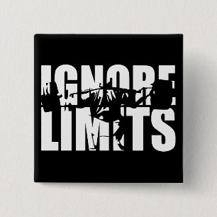 IGNORE LIMITS - Squat Leg Day Workout Motivierend Button