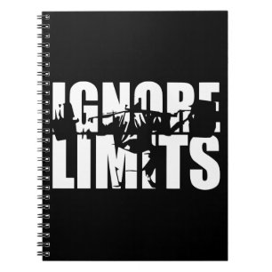 IGNORE LIMITS - Squat Leg Day Workout Motivierend Notizblock
