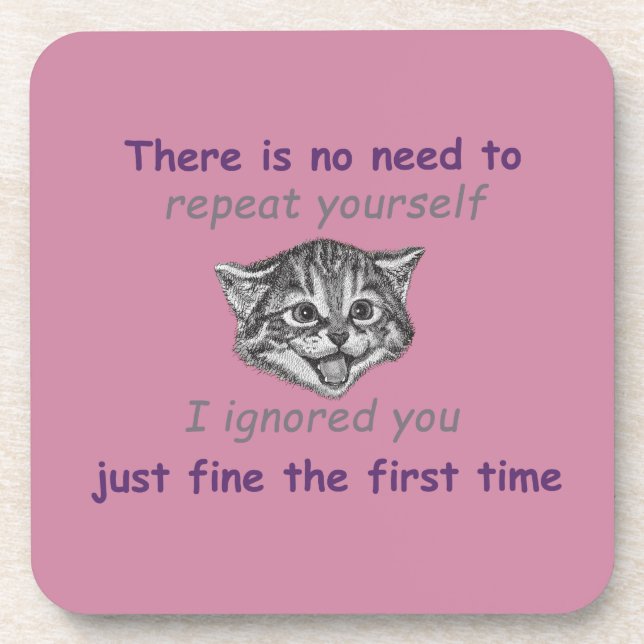 Ignorieren Untersetzer (Vorderseite)