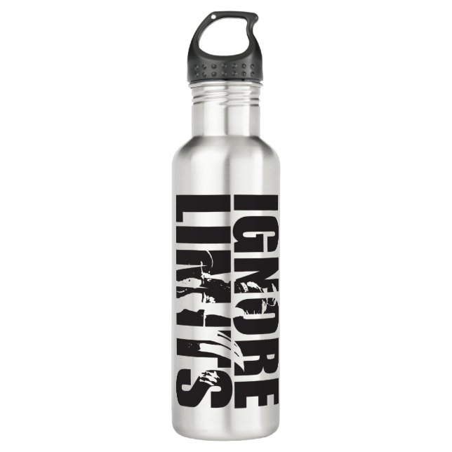 IGNORMALE GRENZEN - Aufschub - Workout Motivierend Trinkflasche (Vorderseite)