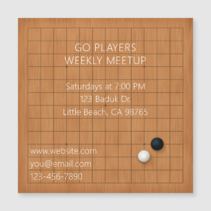 Igo Baduk Weiqi Gruppe 13x13 Goban Magnetkarte