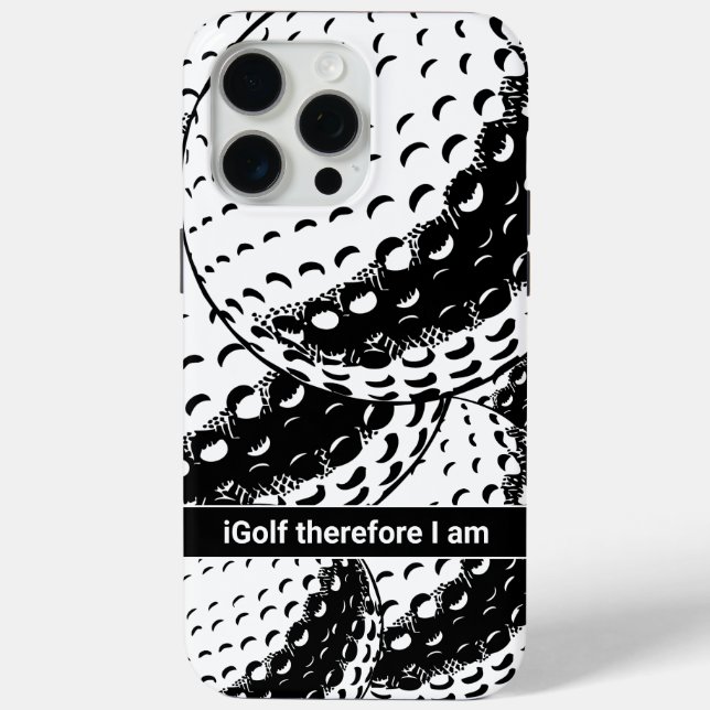 iGolf Abstrakt Funny Golf Spaß Case-Mate iPhone Hülle (Rückseite)