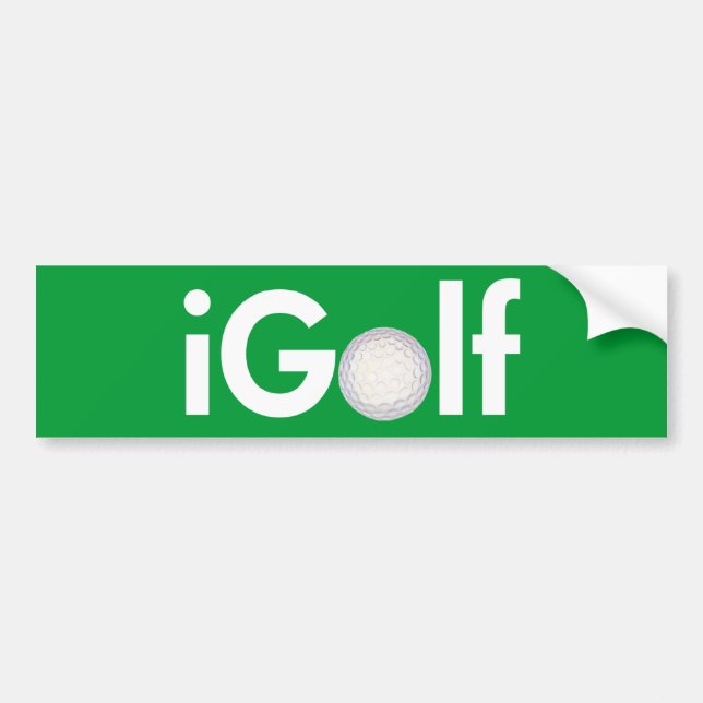iGolf (Ball) Autoaufkleber (Vorne)