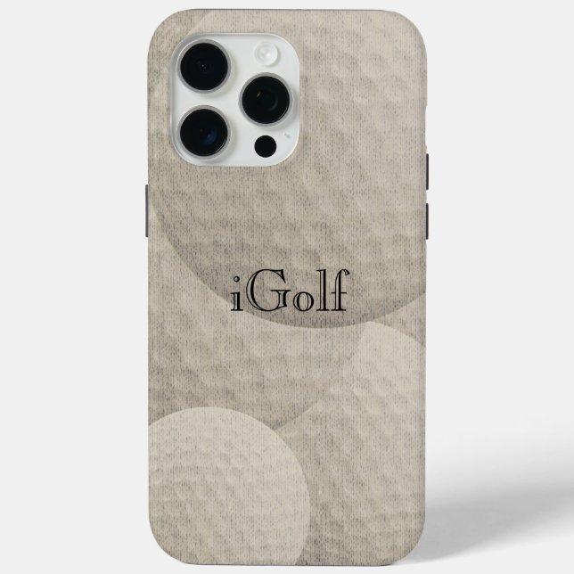 iGolf für Golf Fans iPhone Case (Rückseite)