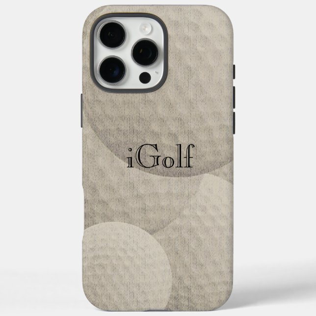 iGolf für Golffans iPhone 16 Pro Max Hülle (Rückseite)