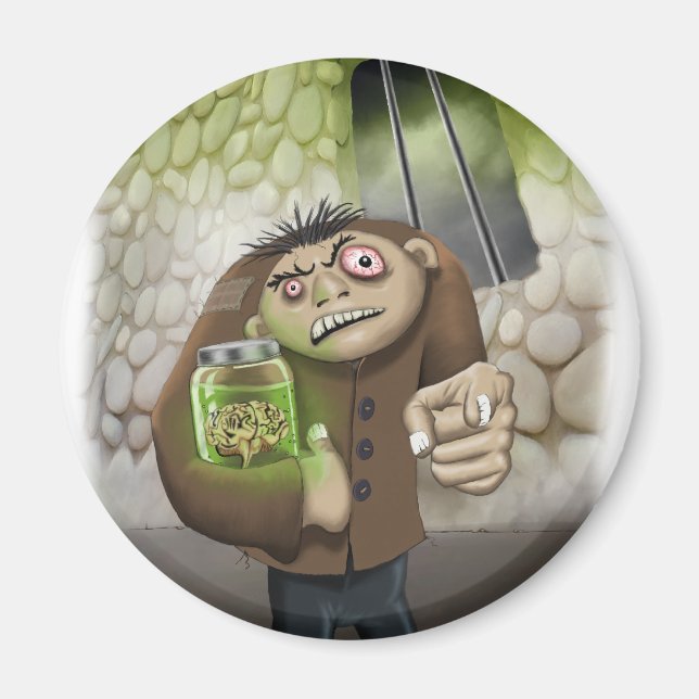 Igor hat das Brains Magnet (Vorne)