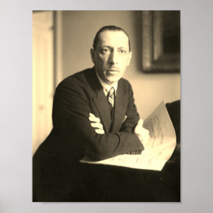 Igor Stravinsky Portrait Poster
