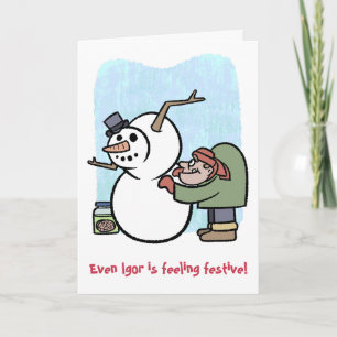 Igor und der Schneemann Karte
