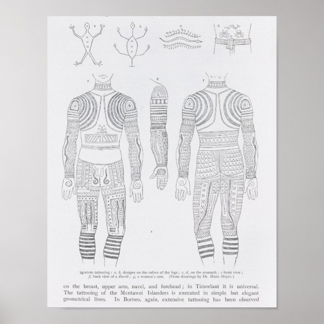 Igorrote Tätoisierung Poster (Vorne)