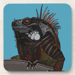 iguana blau untersetzer