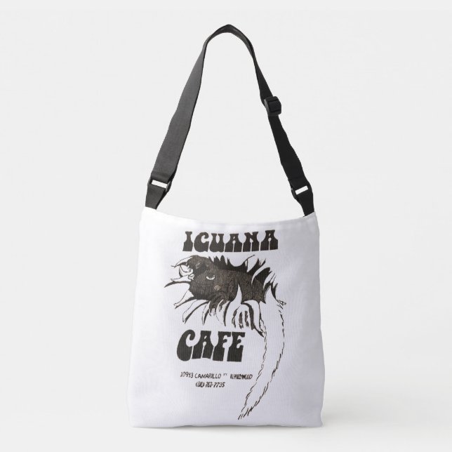 Iguana Cafe Tragetaschen Mit Langen Trägern (Vorderseite)