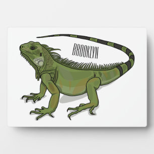 Iguana-Cartoon-Abbildung Fotoplatte