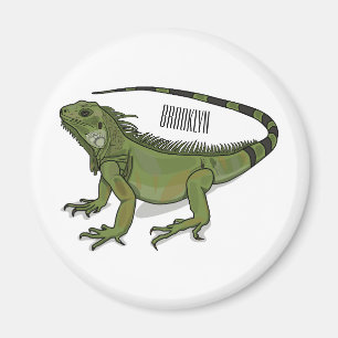 Iguana-Cartoon-Abbildung Magnet