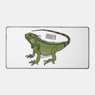 Iguana-Cartoon-Abbildung Schreibtischunterlage