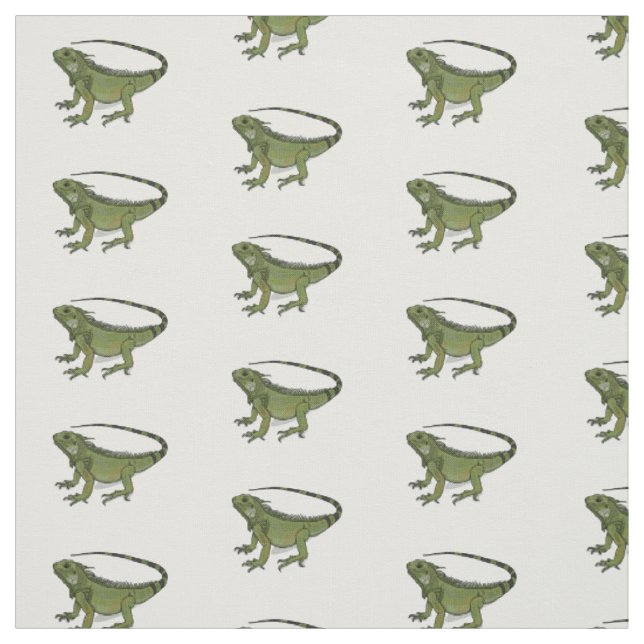 Iguana-Cartoon-Abbildung Stoff (Muster)
