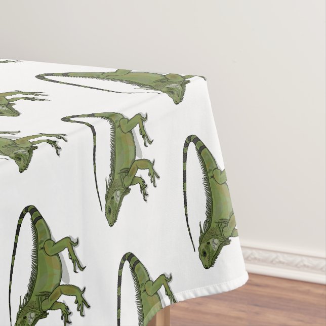 Iguana-Cartoon-Abbildung Tischdecke (Beispiel)