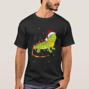 Iguana Christmas Light Sweater Animals Xmas T-Shirt