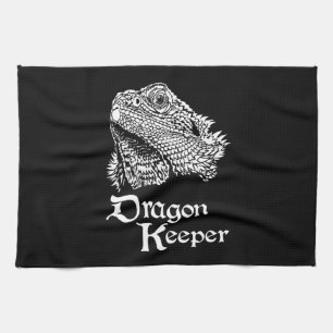 Iguana Drachenhalter Geschirrtuch