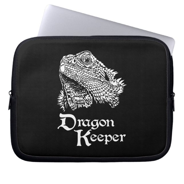 Iguana Drachenhalter Laptopschutzhülle (Vorderseite)