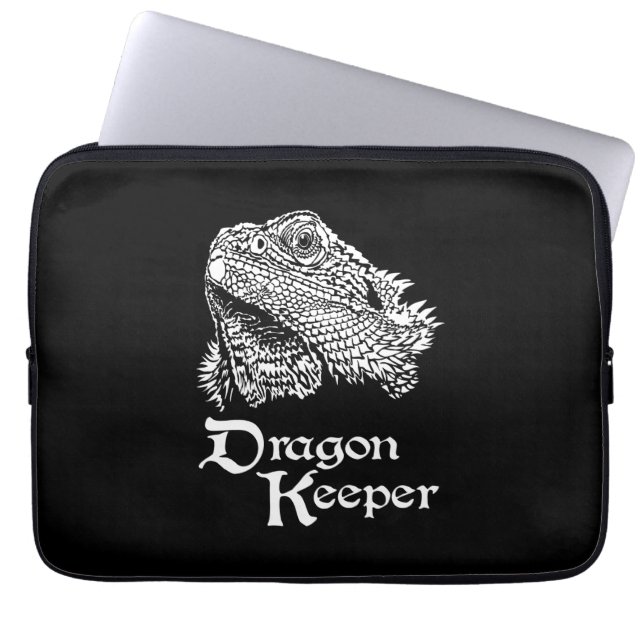 Iguana Drachenhalter Laptopschutzhülle (Vorderseite)